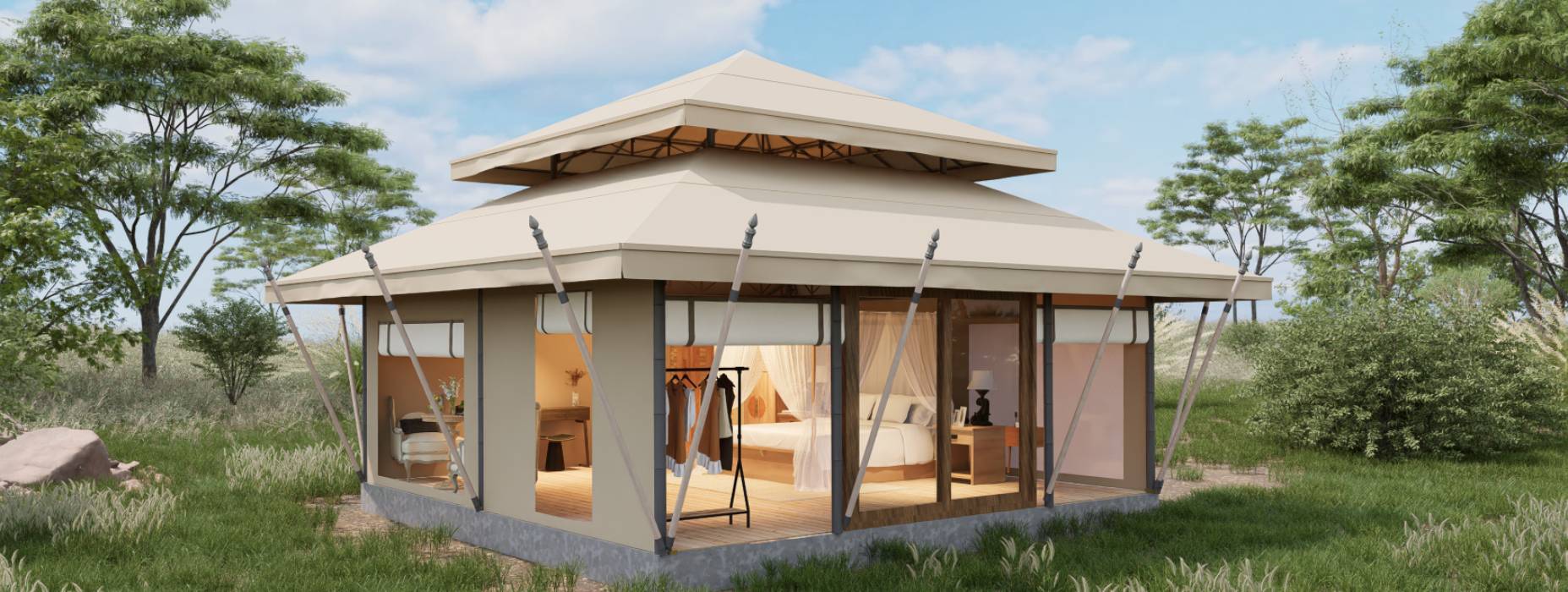 德宏户外野奢帐篷